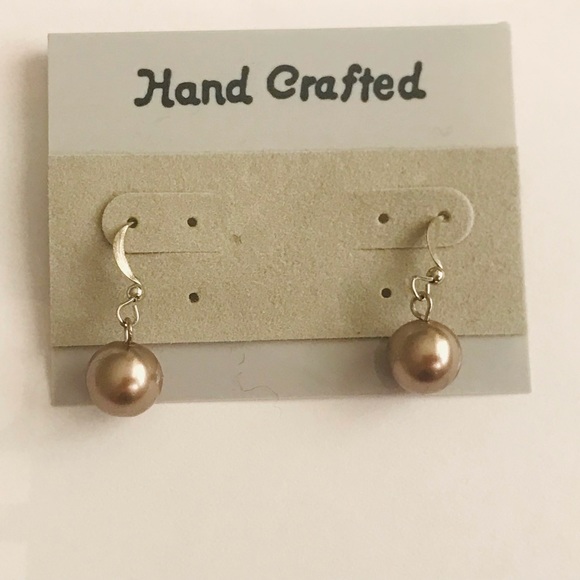 New Faux Pearl Earrings Handmade by American Artist - Picture 12 of 12